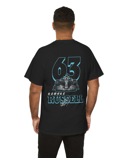 George Russell, F1 Racing Driver, Grand Prix, Formula One (Two Side) T-Shirt