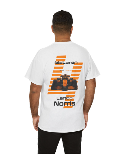 Lando Norris, F1 Racing Driver, Grand Prix, Formula One (Two Side) T-Shirt