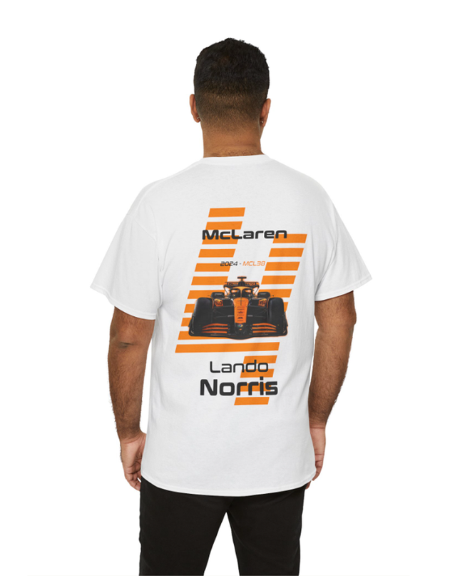 Lando Norris, F1 Racing Driver, Grand Prix, Formula One (Two Side) T-Shirt