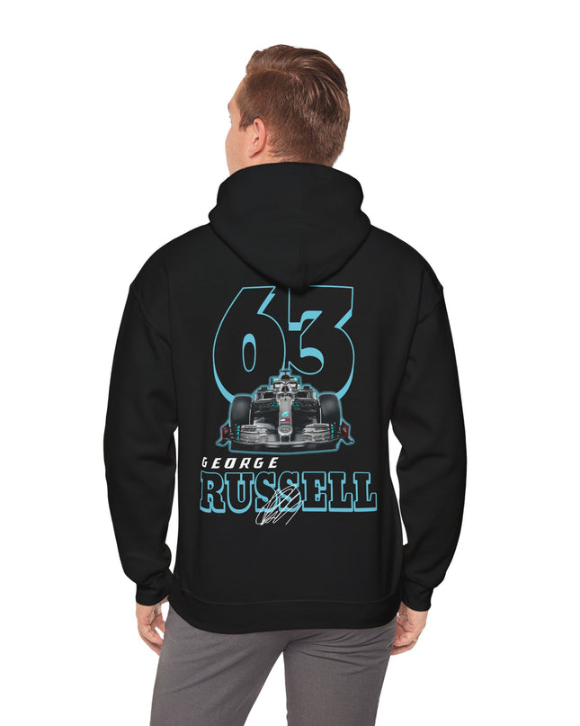 George Russell, F1 Racing Driver, Grand Prix, Formula One (Two Side) Hoodie