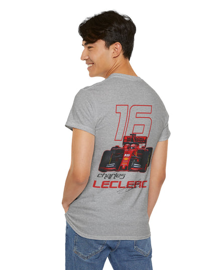 Charles Leclerc, F1 Racing Driver, Grand Prix, Formula One (Two Side) T-Shirt