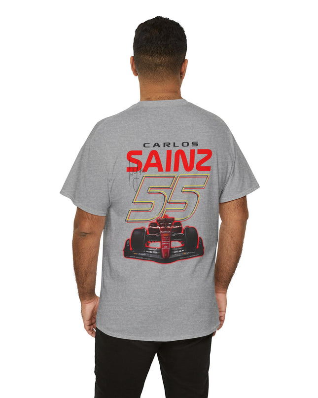 Carlos Sainz, F1 Racing Driver, Grand Prix, Formula One (Two Side) T-Shirt