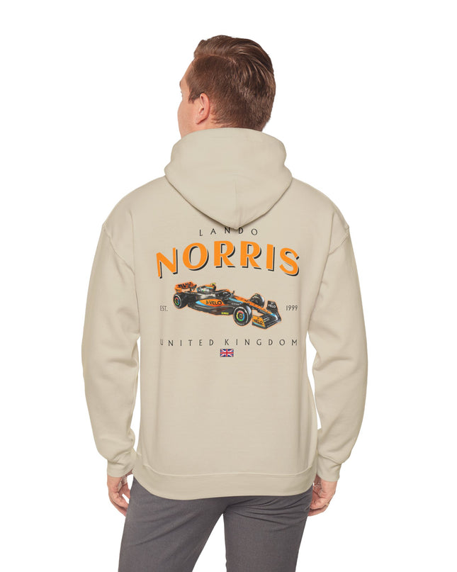 Lando Norris, F1 Racing Driver, Grand Prix, Formula One (Two Side) Hoodie