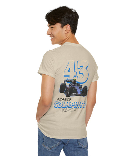 Franco Colapinto, F1 Racing Driver, Grand Prix, Formula One (Two Side) T-Shirt