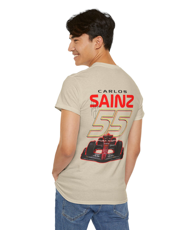 Carlos Sainz, F1 Racing Driver, Grand Prix, Formula One (Two Side) T-Shirt