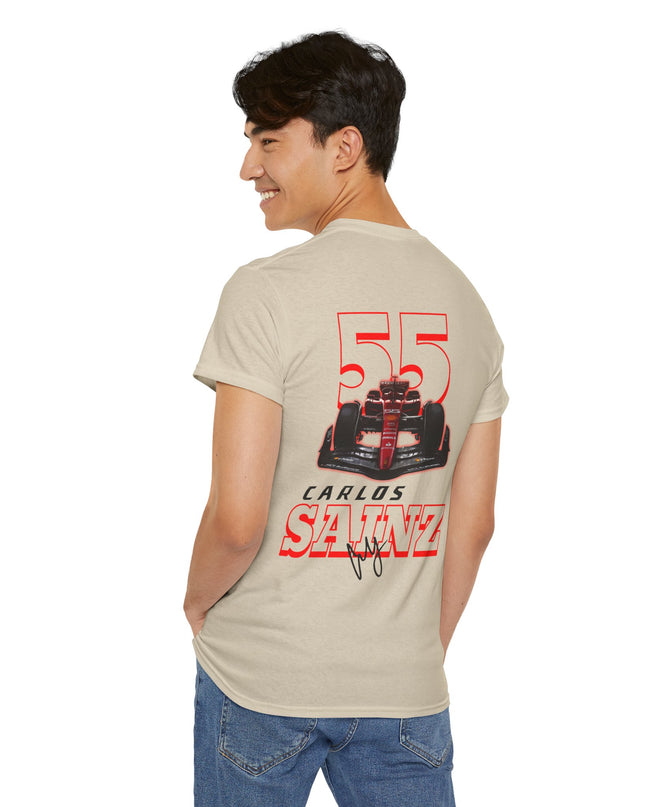 Carlos Sainz, F1 Racing Driver, Grand Prix, Formula One (Two Side) T-Shirt