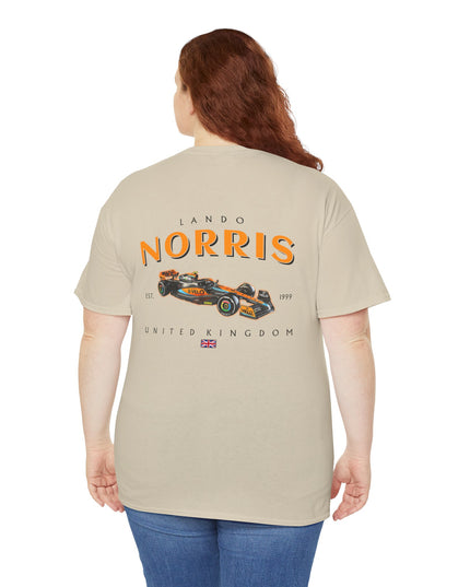 Lando Norris, F1 Racing Driver, Grand Prix, Formula One (Two Side) T-Shirt