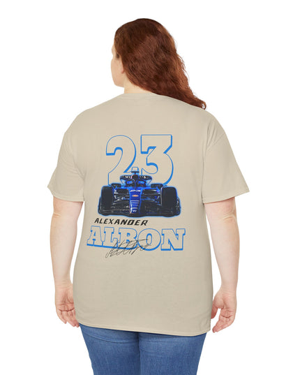 Alexander Albon, F1 Racing Driver, Grand Prix, Formula One (Two Side) T-Shirt