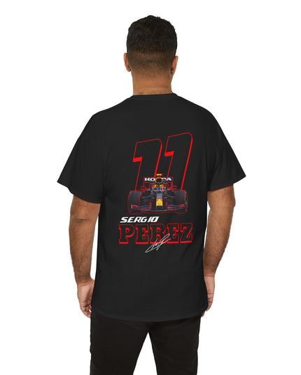 Sergio Perez, F1 Racing Driver, Grand Prix, Formula One (Two Side) T-Shirt