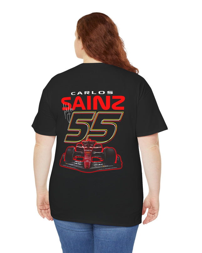 Carlos Sainz, F1 Racing Driver, Grand Prix, Formula One (Two Side) T-Shirt