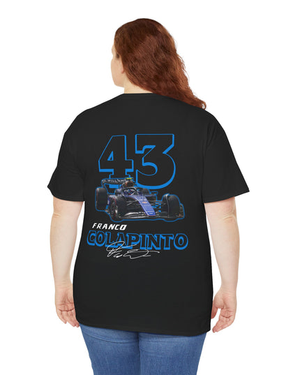 Franco Colapinto, F1 Racing Driver, Grand Prix, Formula One (Two Side) T-Shirt