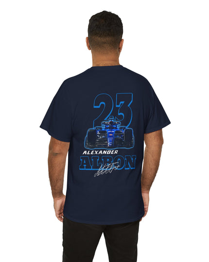 Alexander Albon, F1 Racing Driver, Grand Prix, Formula One (Two Side) T-Shirt