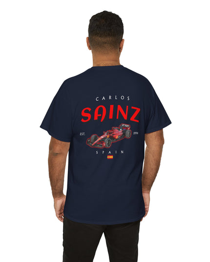 Carlos Sainz, F1 Racing Driver, Grand Prix, Formula One (Two Side) T-Shirt