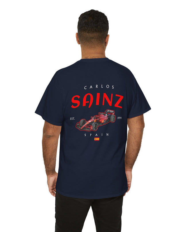 Carlos Sainz, F1 Racing Driver, Grand Prix, Formula One (Two Side) T-Shirt