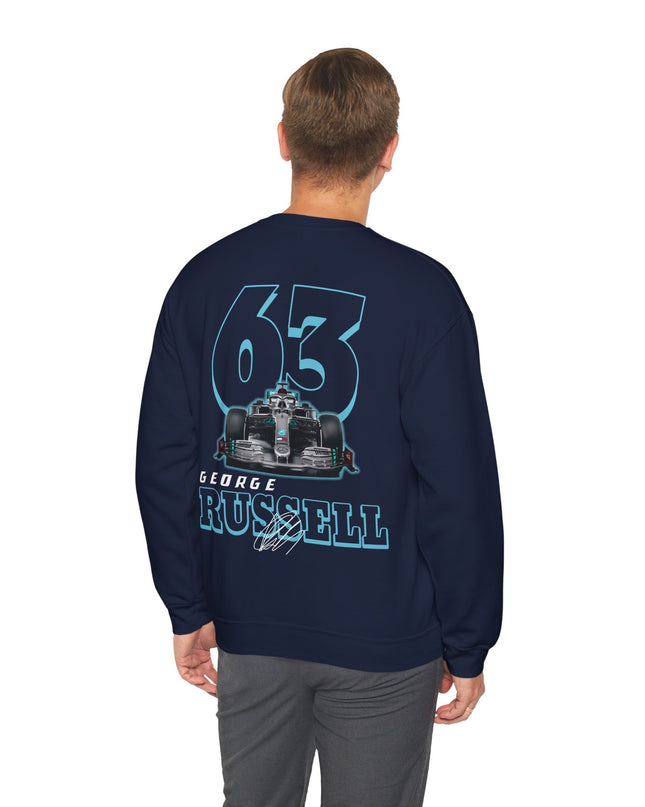 George Russell, F1 Racing Driver, Grand Prix, Formula One Sweatshirt  (Two Side)