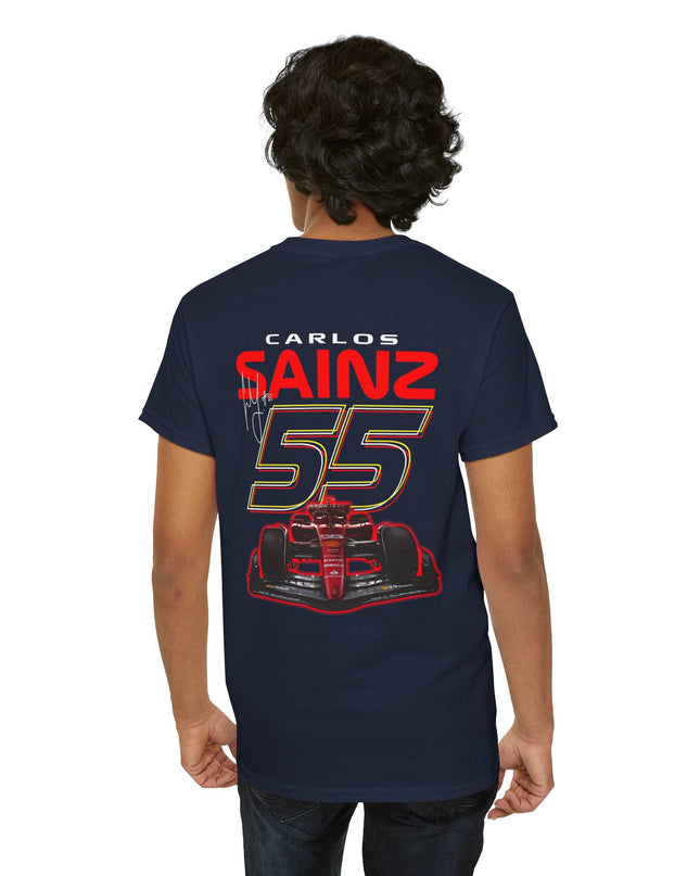 Carlos Sainz, F1 Racing Driver, Grand Prix, Formula One (Two Side) T-Shirt