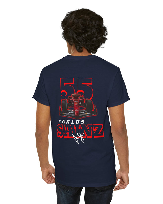 Carlos Sainz, F1 Racing Driver, Grand Prix, Formula One (Two Side) T-Shirt