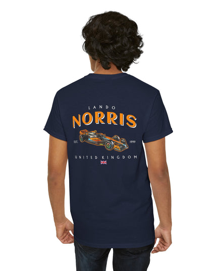 Lando Norris, F1 Racing Driver, Grand Prix, Formula One (Two Side) T-Shirt