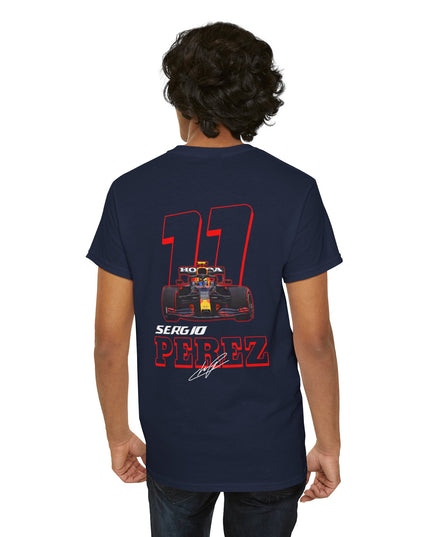 Sergio Perez, F1 Racing Driver, Grand Prix, Formula One (Two Side) T-Shirt