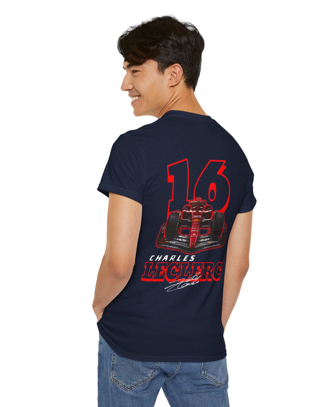 Charles Leclerc, F1 Racing Driver, Grand Prix, Formula One (Two Side) T-Shirt