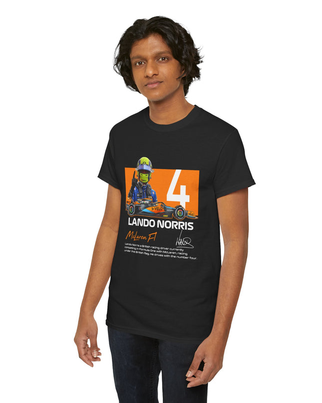 Lando Norris, F1 Racing Driver, Grand Prix, Formula One (One Side) T-Shirt