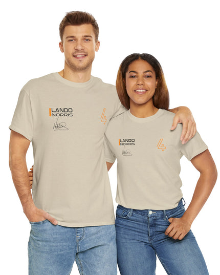 Lando Norris, F1 Racing Driver, Grand Prix, Formula One (One Side) T-Shirt