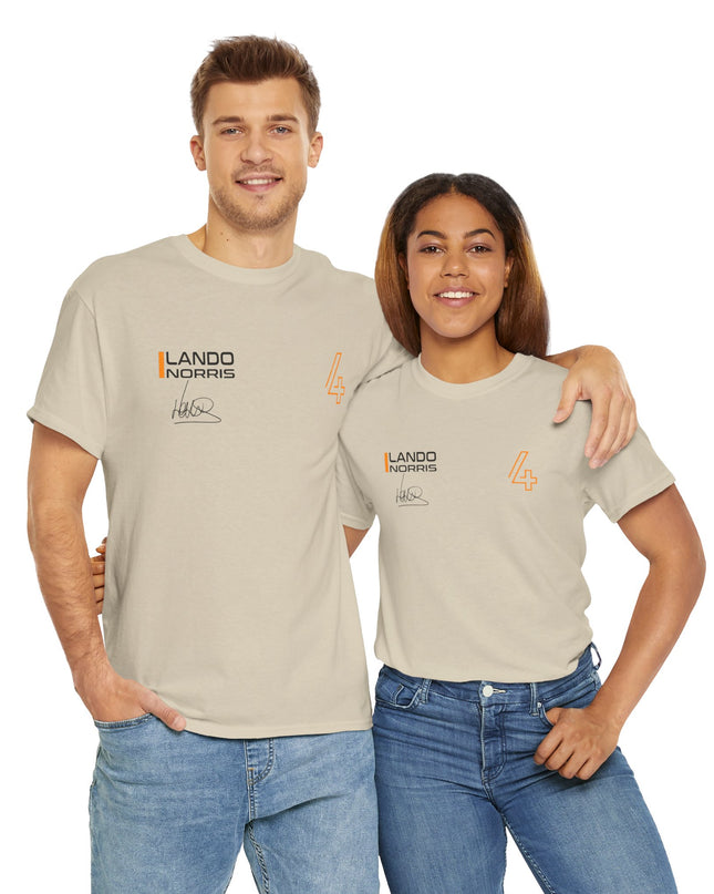 Lando Norris, F1 Racing Driver, Grand Prix, Formula One (One Side) T-Shirt