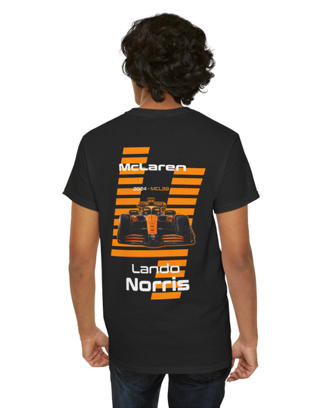 Lando Norris, F1 Racing Driver, Grand Prix, Formula One (Two Side) T-Shirt