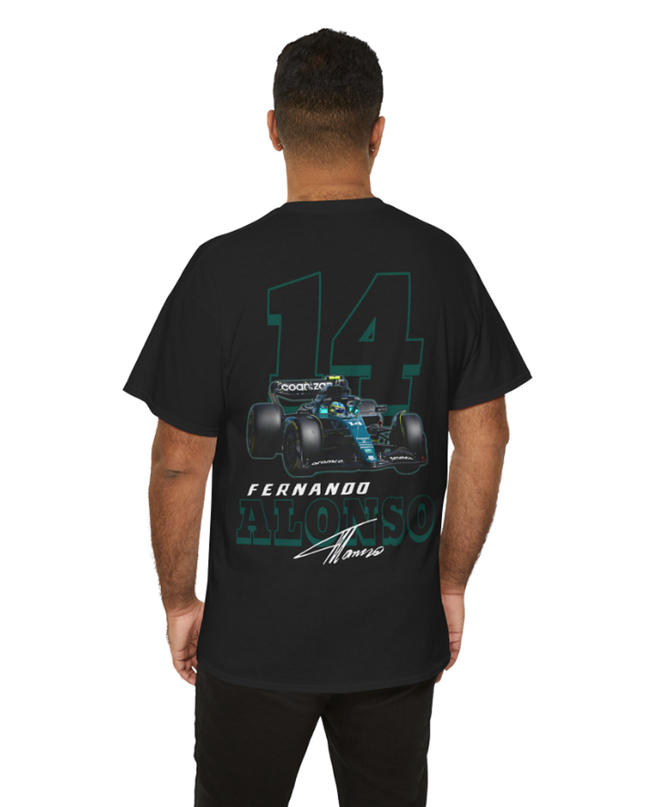 Fernando Alonso, F1 Racing Driver, Grand Prix, Formula One (Two Side) T-Shirt