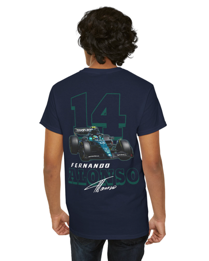 Fernando Alonso, F1 Racing Driver, Grand Prix, Formula One (Two Side) T-Shirt