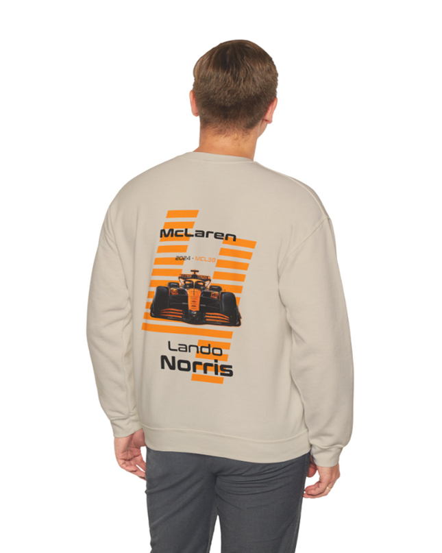 Lando Norris, F1 Racing Driver, Grand Prix, Formula One Sweatshirt  (Two Side)