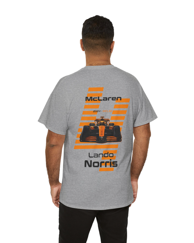 Lando Norris, F1 Racing Driver, Grand Prix, Formula One (Two Side) T-Shirt